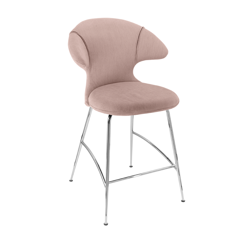 UMAGE Time Flies Counter Stool, Chrome Legs