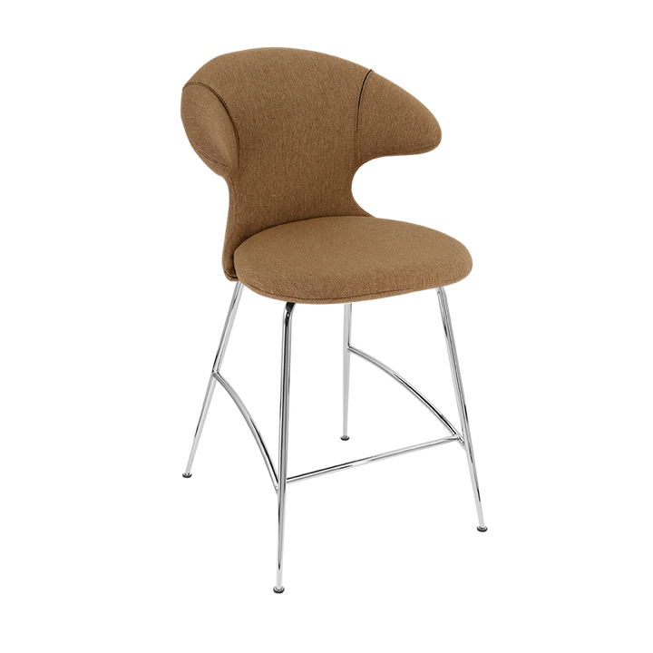 UMAGE Time Flies Counter Stool, Chrome Legs