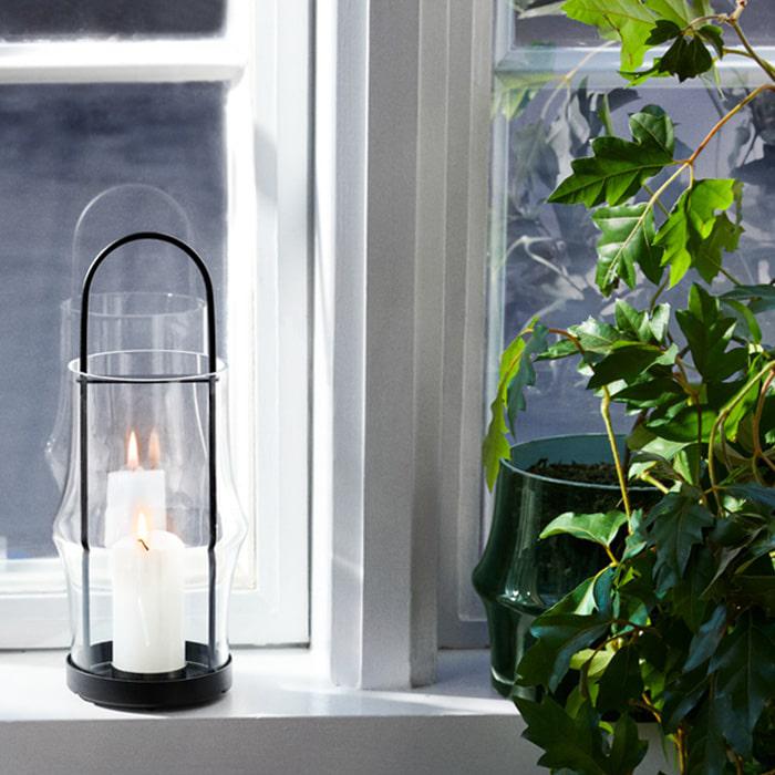 Holmegaard Arc Lantern, Clear, H: 10"