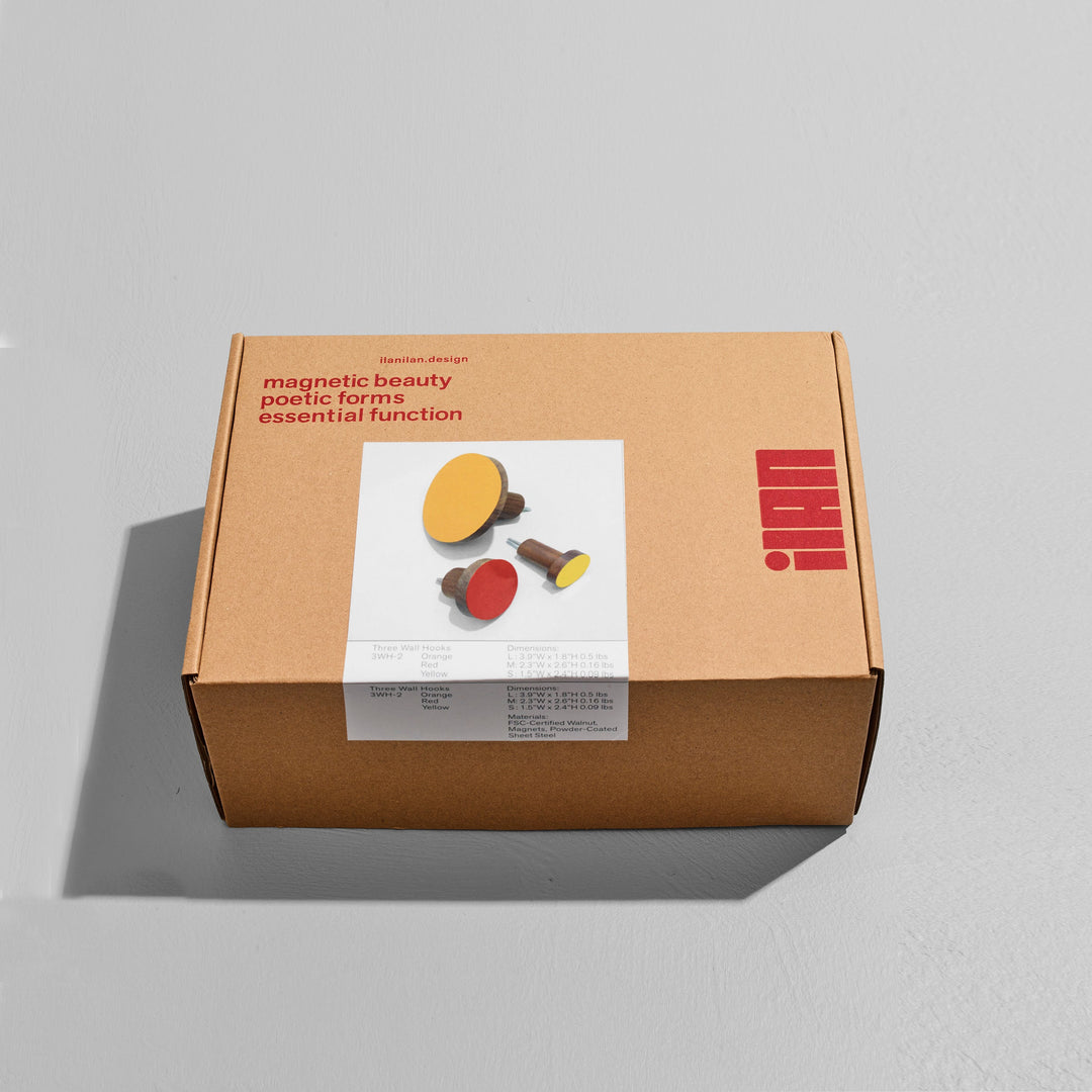 The Wall Hooks - Orange Set