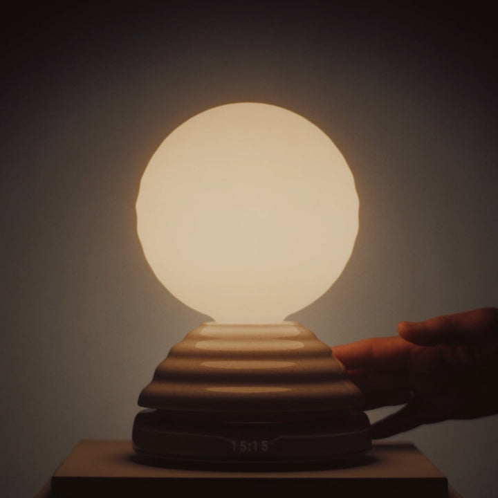 Wake Sleep Light in Pebble White - Set of 2