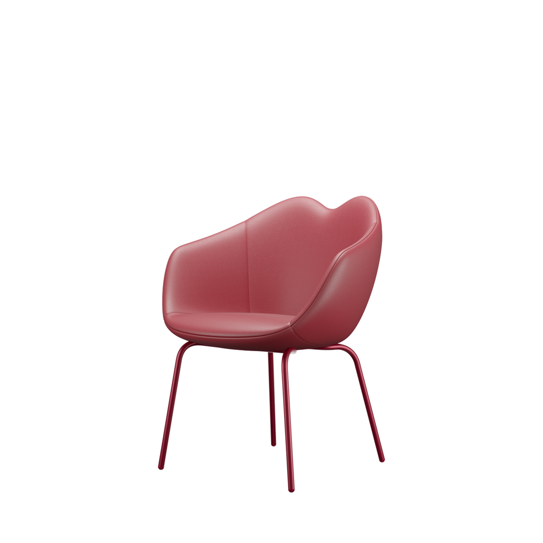 Xoxo Chair Leather Four Legs