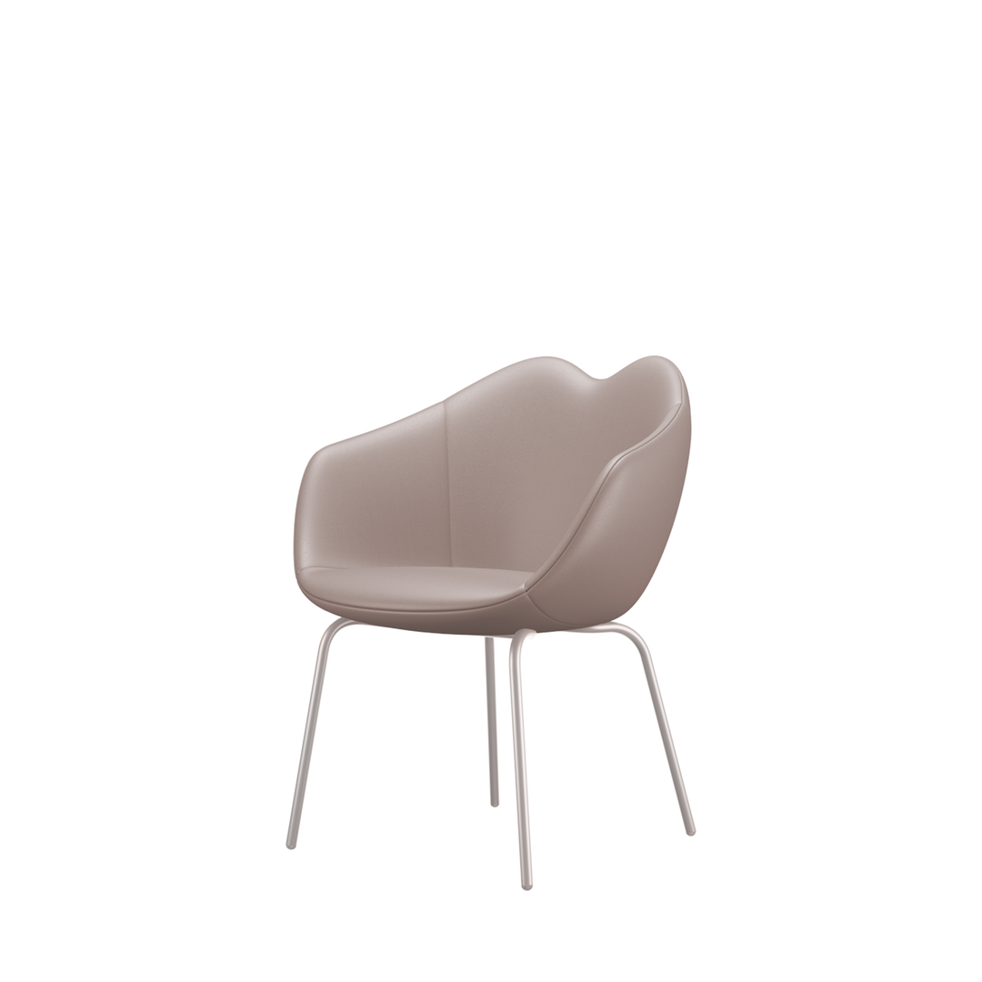 Xoxo Chair Leather Four Legs