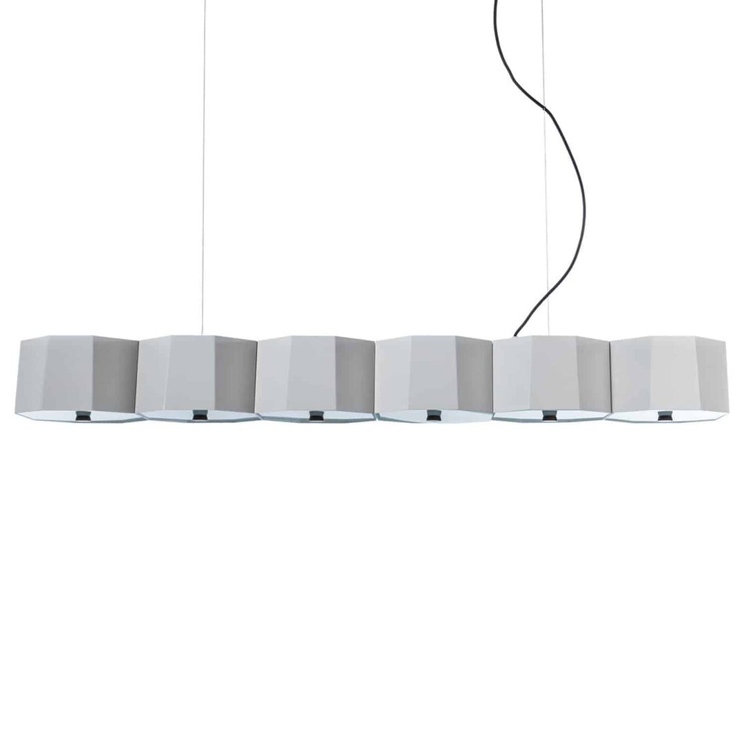 Zhe Pendant 6 by Seed Design in White, studio shot