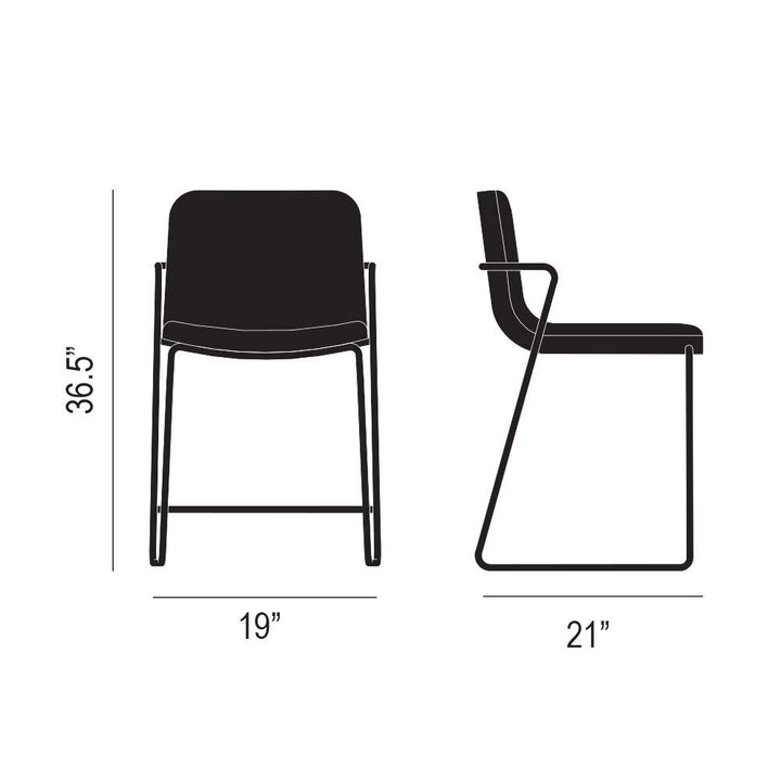 Zag Counter Stool