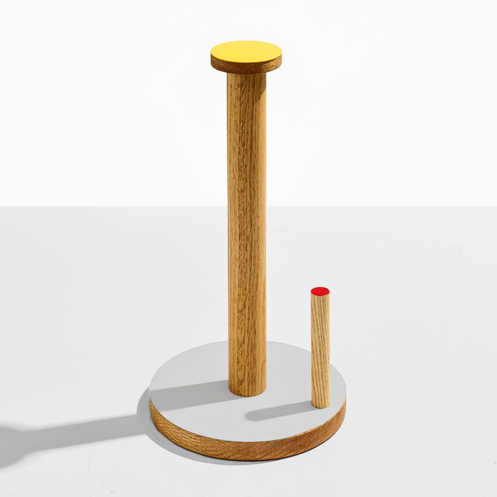 The Paper Towel Keeper - Walnut/Orange