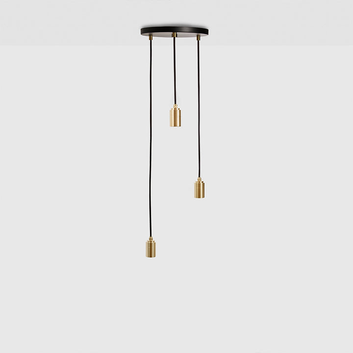 Triple Pendant in Brass