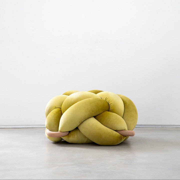 Knot Ottoman Citron Large