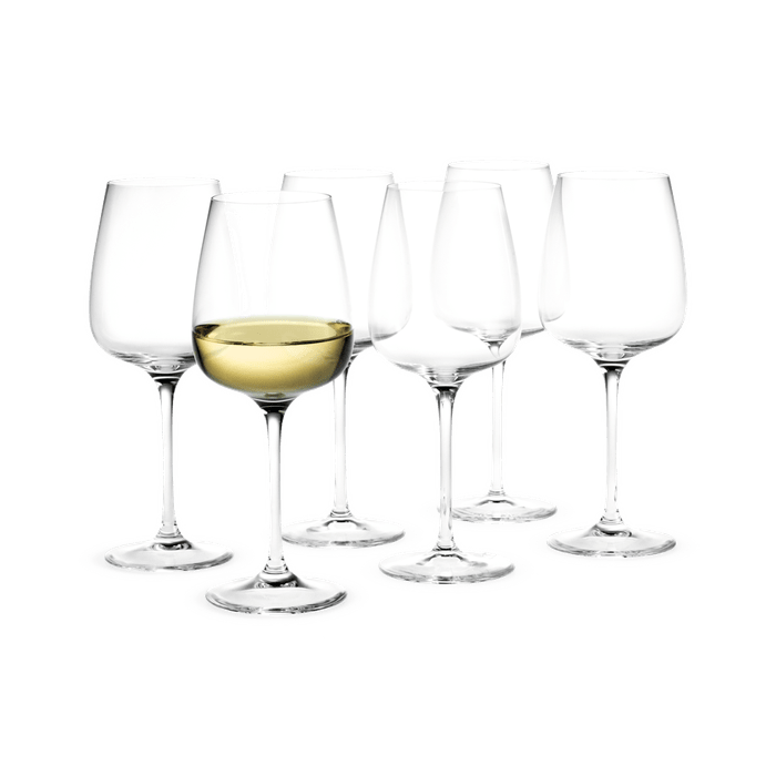 Holmegaard Bouquet Dessert Wine Glass, Clear, 10.8 Oz, 6 Pcs.