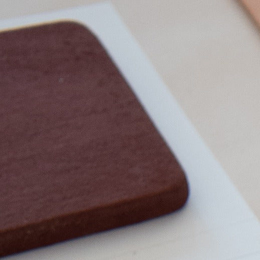 Interstice Ceramic &amp; Steel Ceiling Light — Crimson clay sample