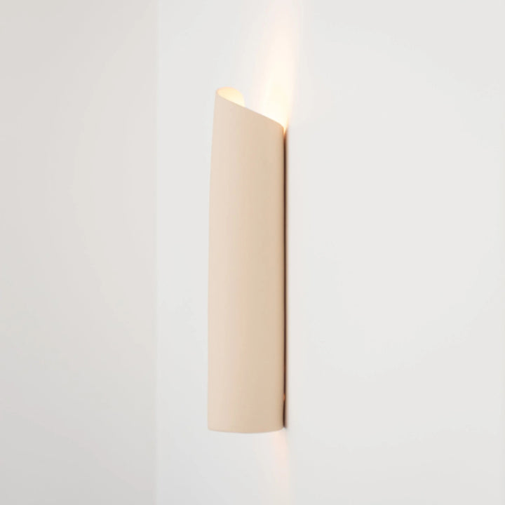 Folding &amp; Unfolding Ceramic Wall Sconce - White, alternate angle
