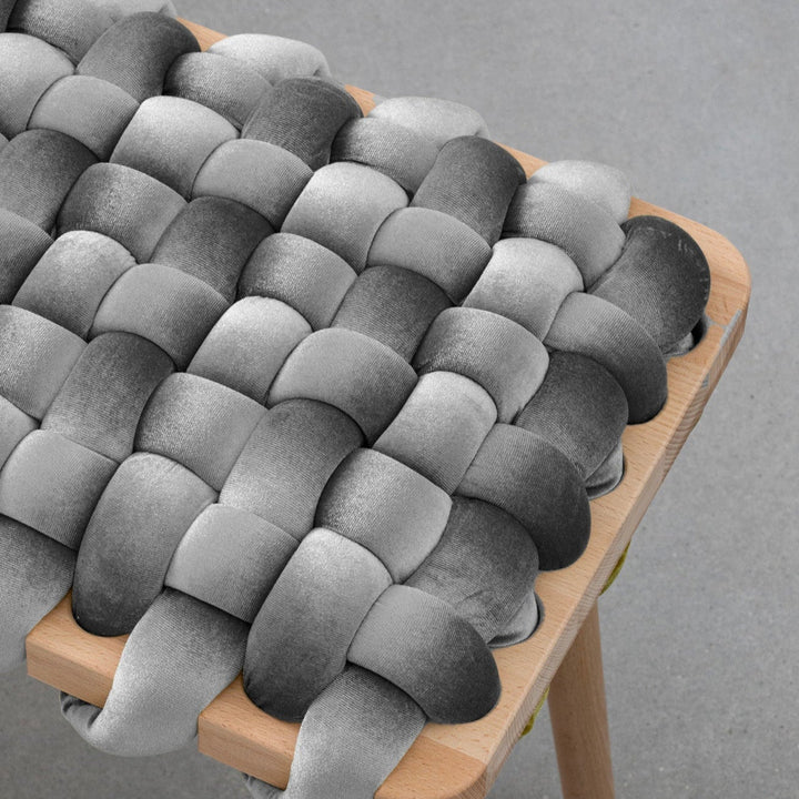 Velvet Woven Bench Sterling Grey