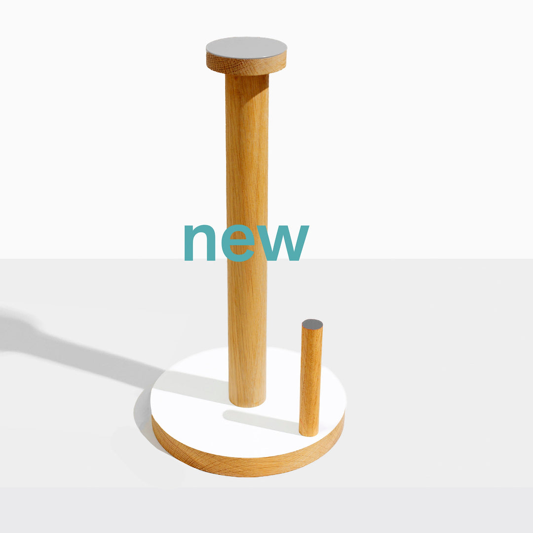 The Paper Towel Keeper - Oak/White