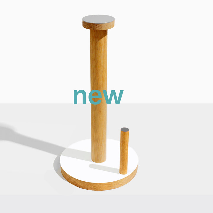 The Paper Towel Keeper - Oak/White