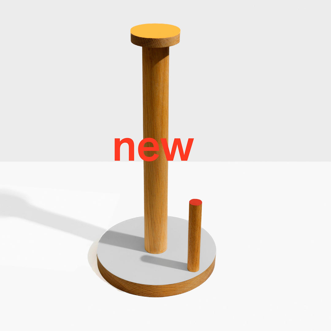 The Paper Towel Keeper - Oak/Gray