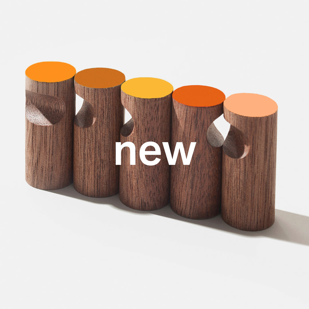 Set of 5 Magnetic Hooks - Oranges