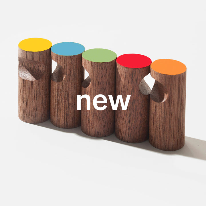 Set of 5 Magnetic Hooks - Multi-Color