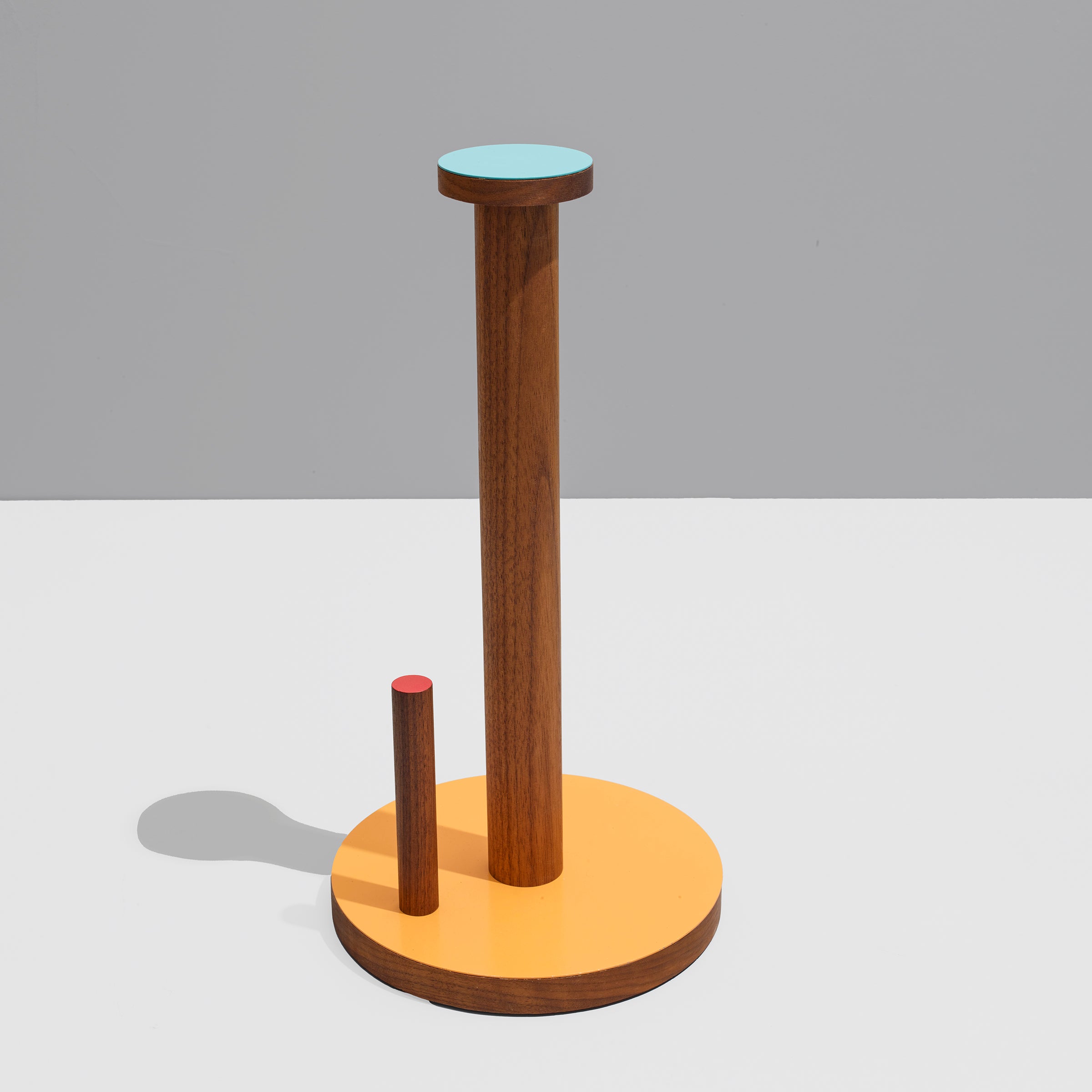 The Paper Towel Keeper - Walnut/Orange