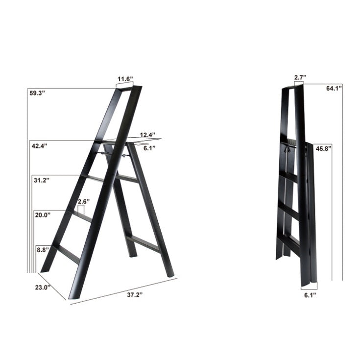 Lucano Step Ladder 4-Step RED