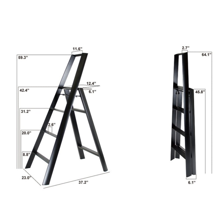 Lucano Step Ladder 4-Step RED