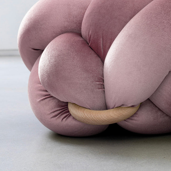 Knot Ottoman Mauve Large