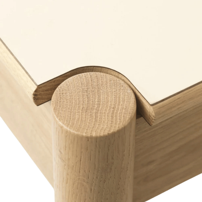 FDB Møbler C44 Dining Table, Nature Lacquered Oak/Beige/Neutral
