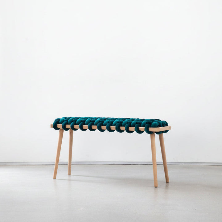 Velvet Woven Bench Petrol