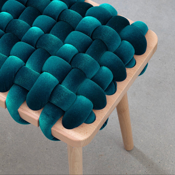 Velvet Woven Bench Petrol
