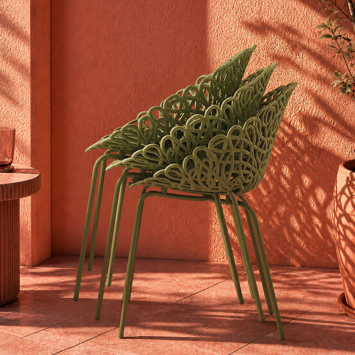Bacana Chair Indoor/Outdoor set of 2 pcs by Qeeboo