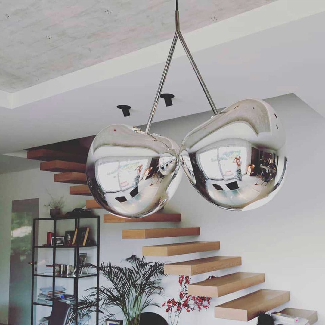 Cherry Lamp Metal Finish