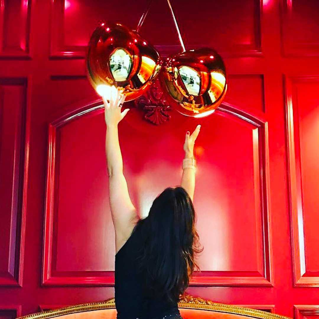 Cherry Lamp Metal Finish