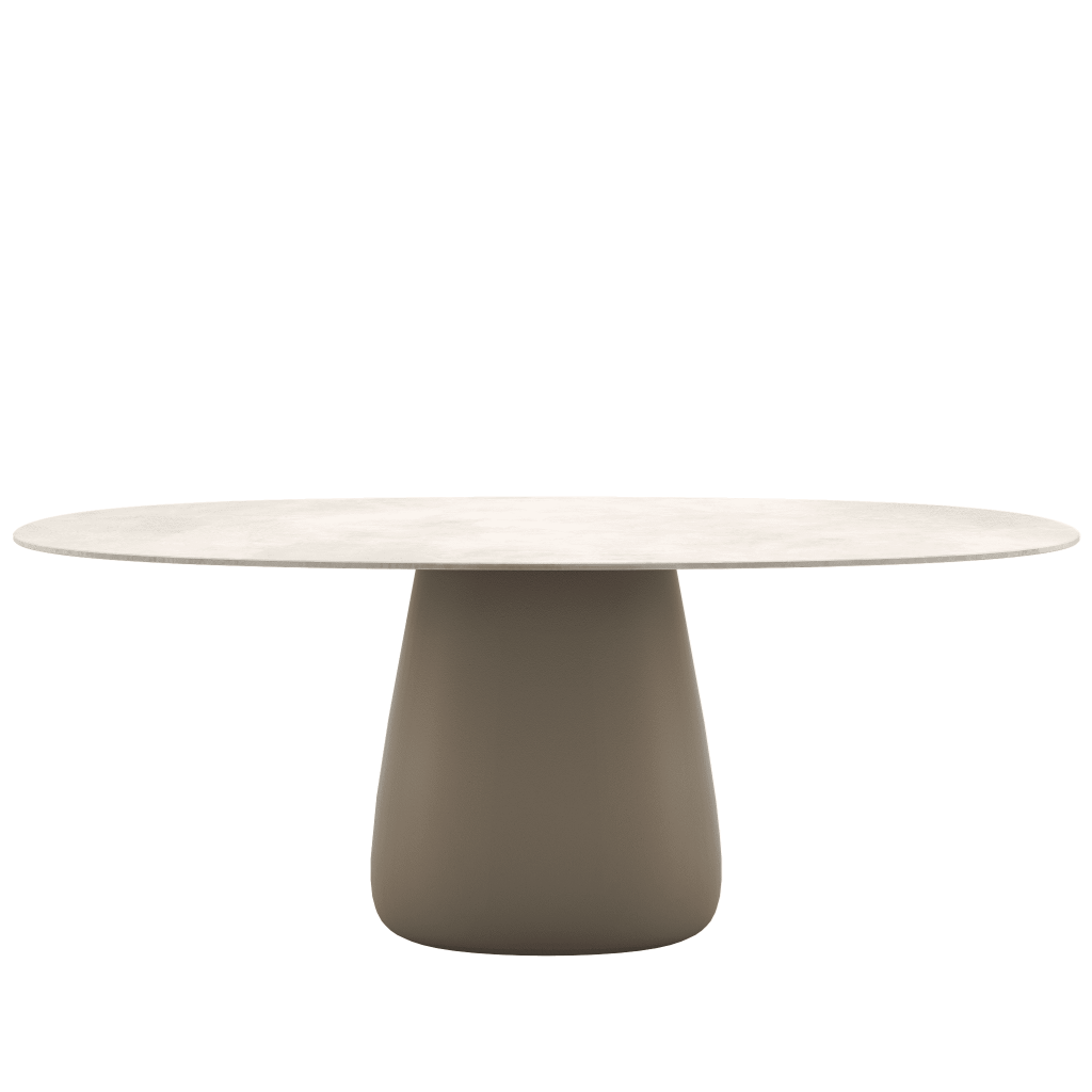 Cobble Table Top 190 Cm Grès Stoneware Ivory