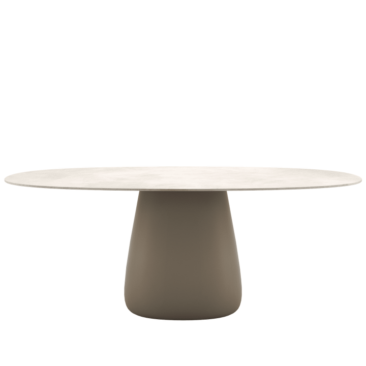 Cobble Table Top 190 Cm Grès Stoneware Ivory