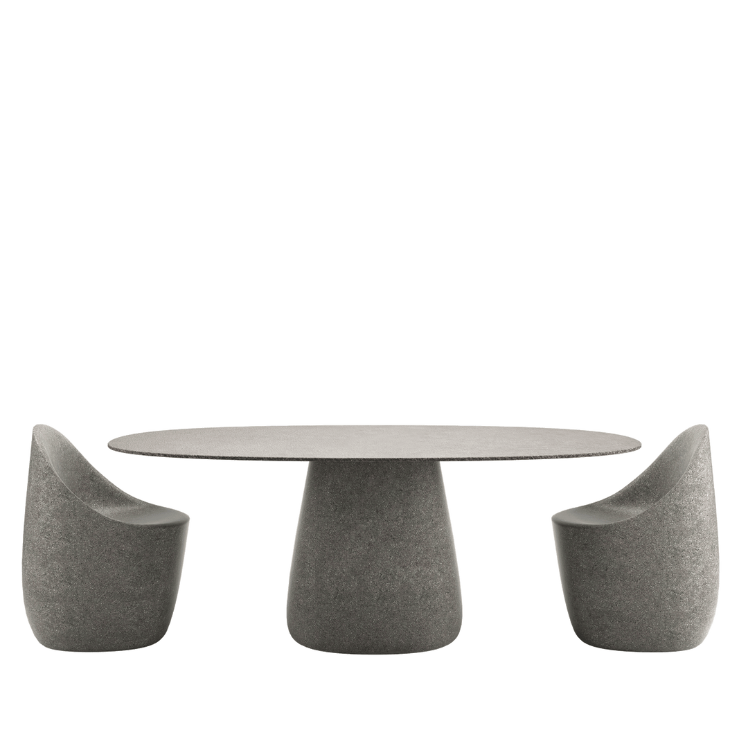 Cobble Table Top 190 Cm Grès Stoneware Ivory