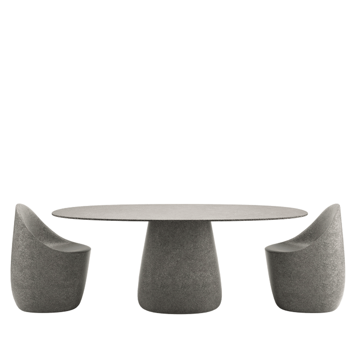 Cobble Table Top 190 Cm Grès Stoneware Ivory