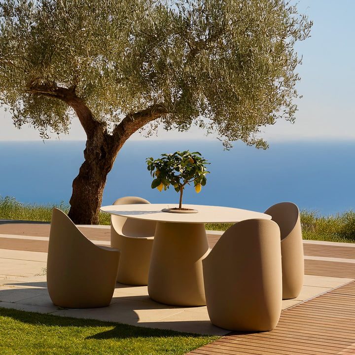 Cobble Table Top 135 Cm HPL by Qeeboo