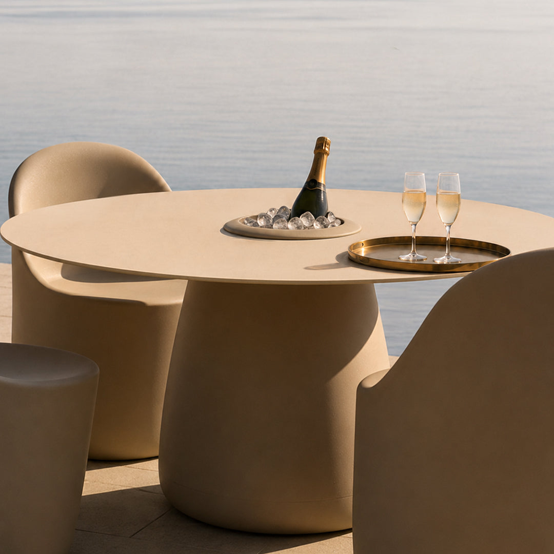 Cobble Table 160 Cm Stonew Bucket by Qeeboo