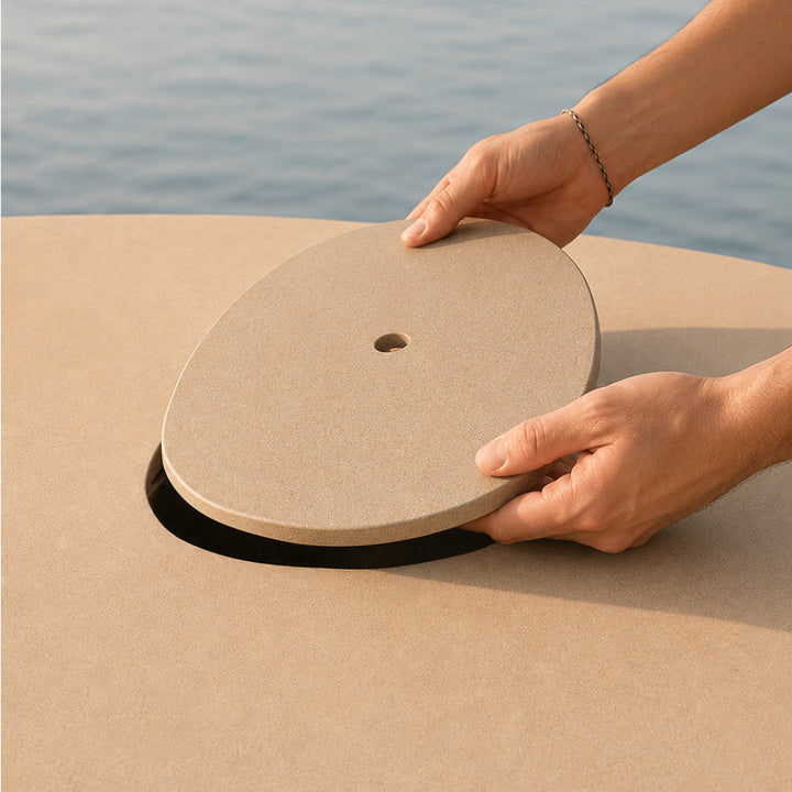 Cobble Table 160 Cm Stonew Bucket by Qeeboo