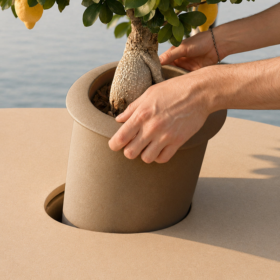 Cobble Table 160 Cm Stonew Bucket by Qeeboo