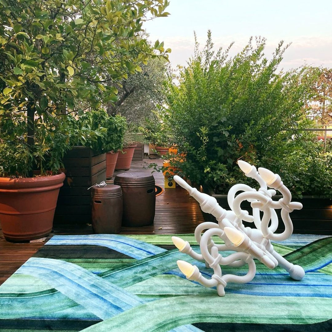 Fallen Chandelier M Powder Pink design Studio Job