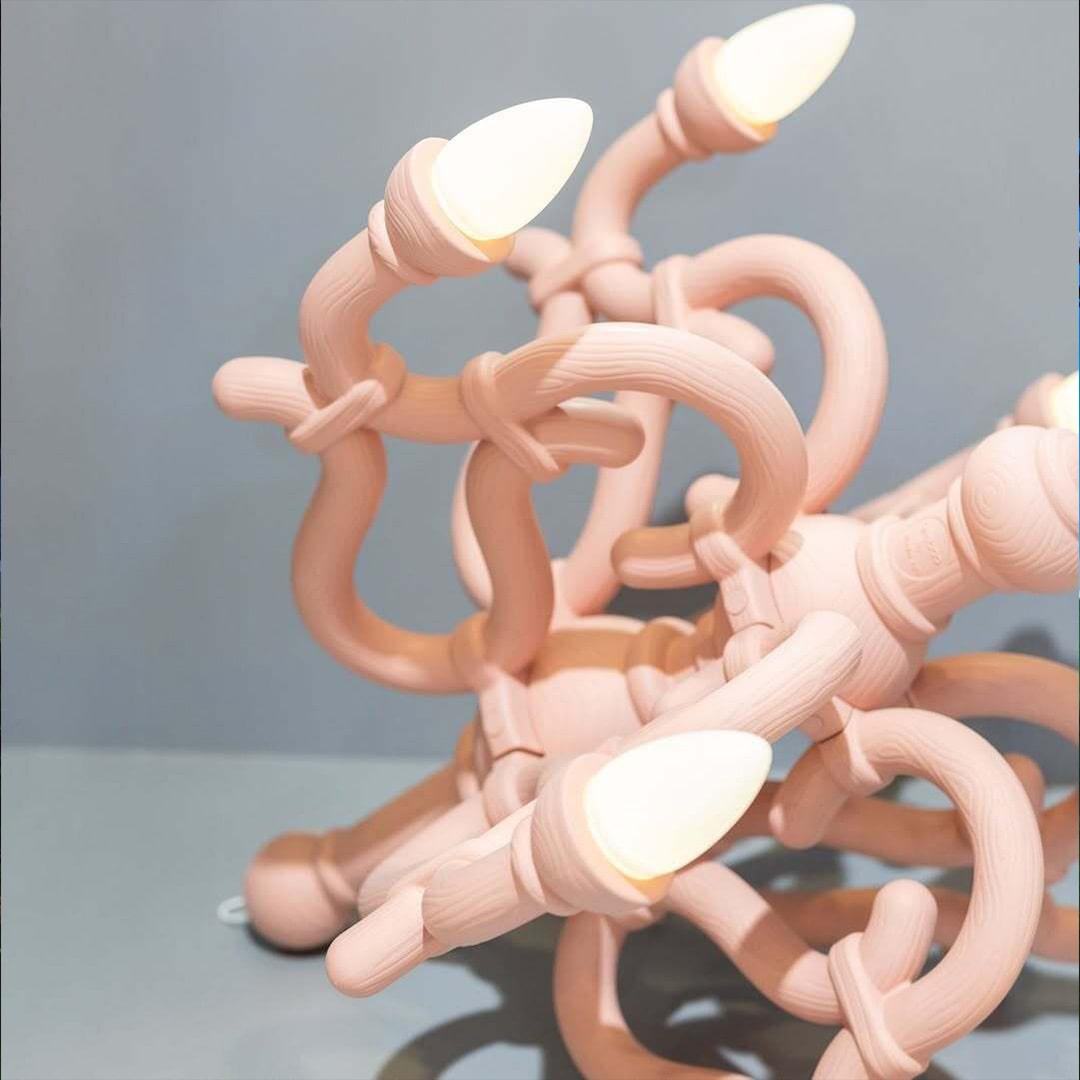 Fallen Chandelier M Powder Pink design Studio Job