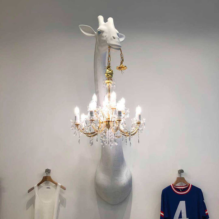 Giraffe in Love Wall Lamp Black design Marcantonio