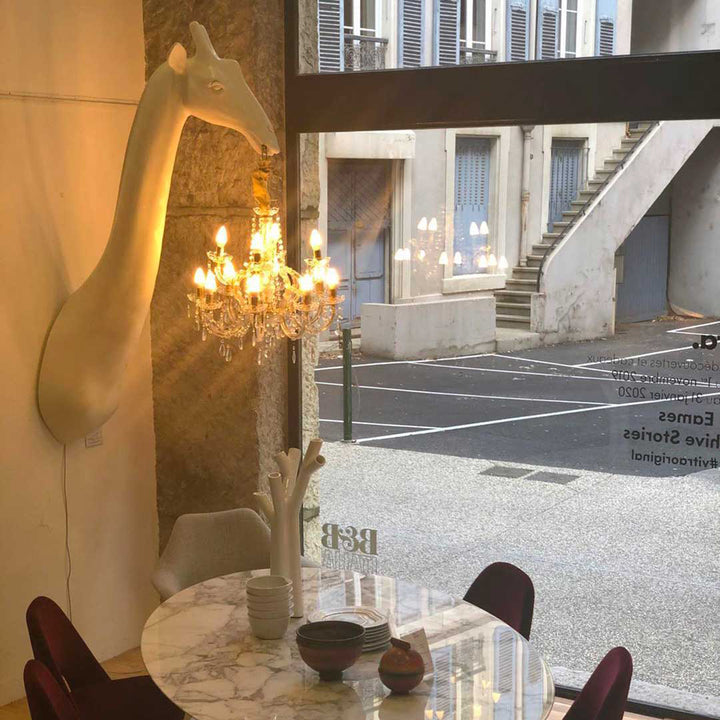 Giraffe in Love Wall Lamp Black design Marcantonio