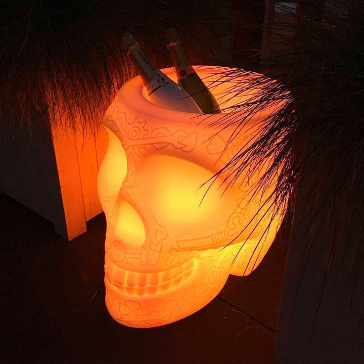 Mexico Planter and Champagne Cooler Lamp with Rechargeable Led Translucent design Studio Job