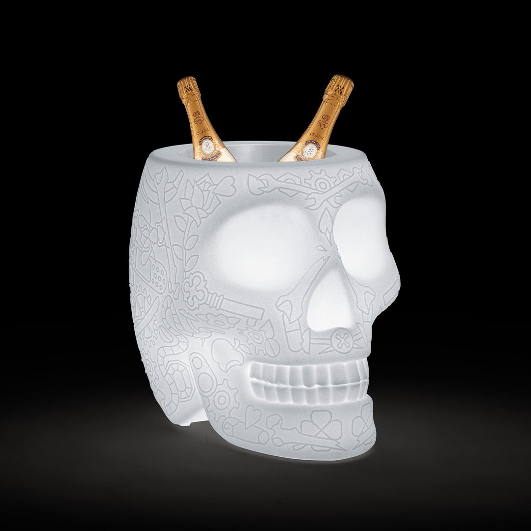 Mexico Planter and Champagne Cooler Lamp with Rechargeable Led Translucent design Studio Job