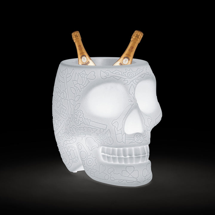 Mexico Planter and Champagne Cooler Lamp with Rechargeable Led Translucent design Studio Job