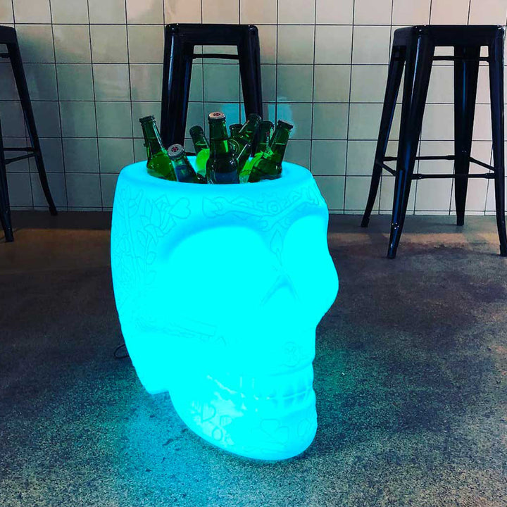 Mexico Planter and Champagne Cooler Lamp with Rechargeable Led Translucent design Studio Job