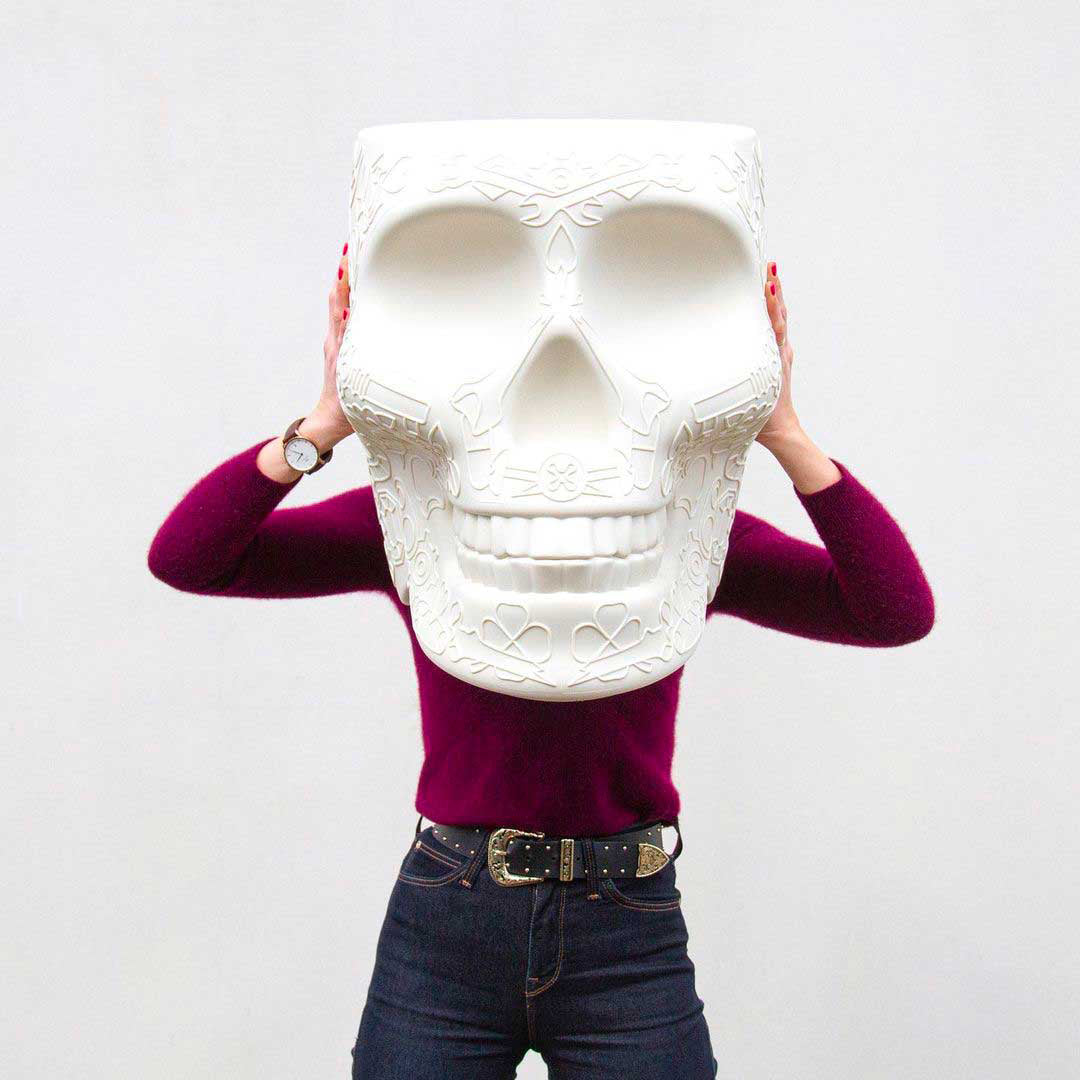 Mexico Planter and Champagne Cooler Ivory design Studio Job