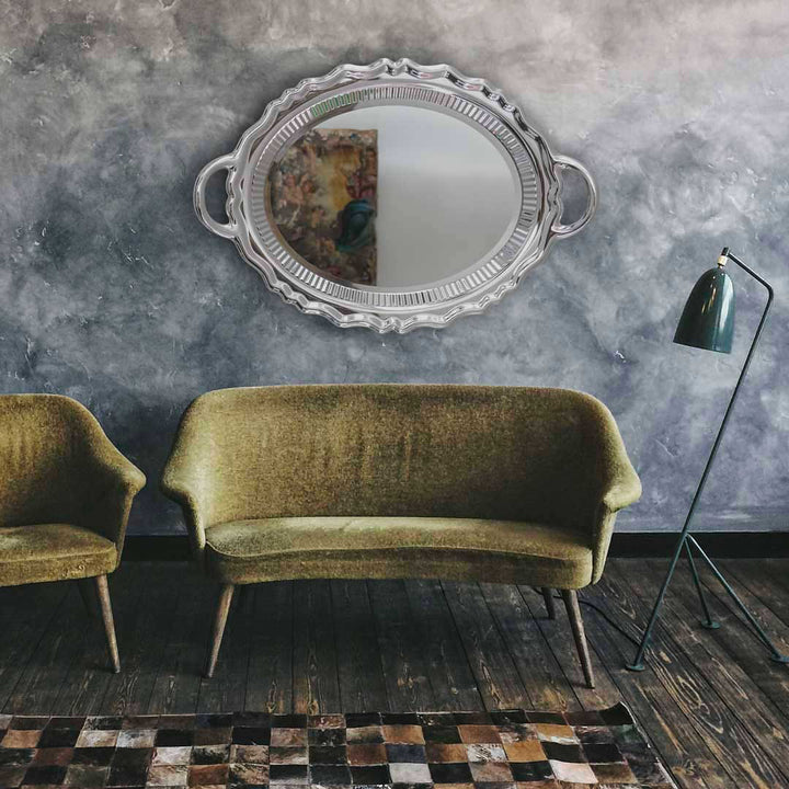 Plateau Miroir Metal Finish by Qeeboo
