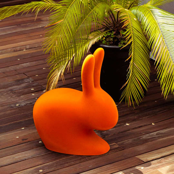 Rabbit Chair Baby Velvet Finish by Qeeboo